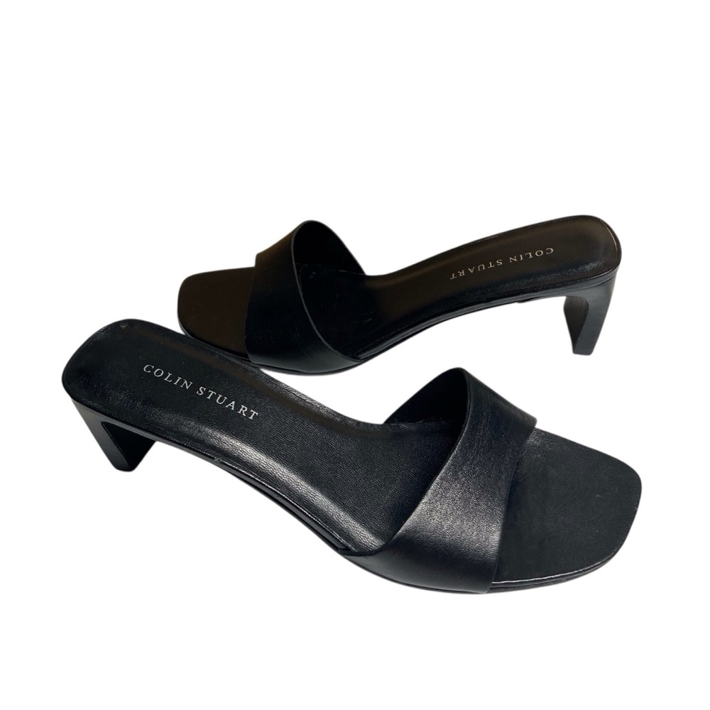 Colin Stuart Black Women's Slides Sandals - Picture 2 of 12